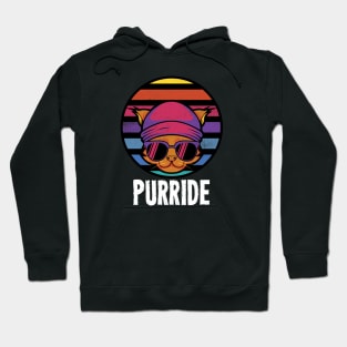 Purride - Retro Vintage Cat Hoodie